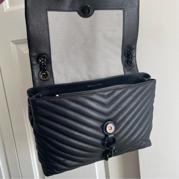 Rebecca Minkoff Edie Shoulder Bag, Black - Picture 9 of 16
